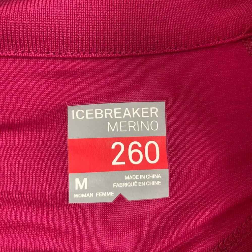 Icebreaker Women's Long Sleeve Tee - Pink - Picture 8 of 11